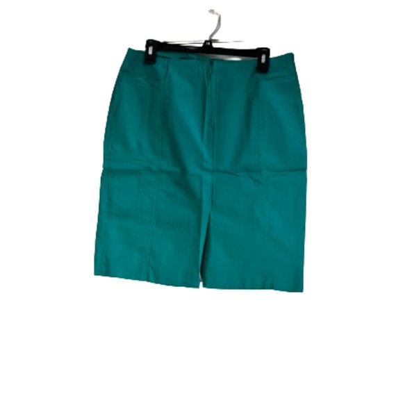 New York & Company Green Pencil Skirt - 10 - Picture 2 of 2